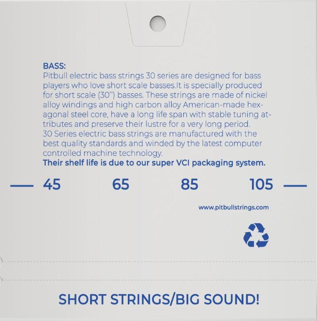 Pitbull Strings 30 Series 4 Saiter 45-105 Bass Saiten Short Scale